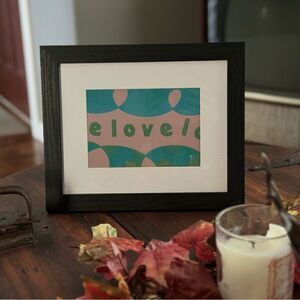 Home Decor Gift for Wall Art for Women Gift for Mom Handmade Framed 8 x 10